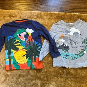 Boden dinosaur and Hannah Andersson water cycle long sleeve size 6 - 7 shirts